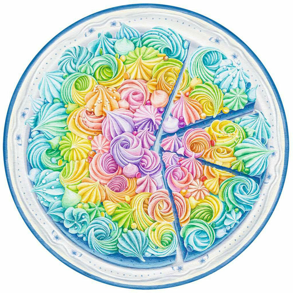 Ravensburger Puzzle Circle of Colors Rainbow Cake, adult puzzle, 500 pieces, from 12 years, 17349