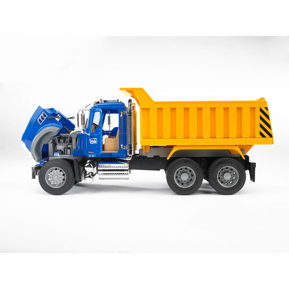 Bruder Construction Vehicles MACK Granite Truck, with Tipper, Model Vehicle, Model Vehicle, Toy, 02815