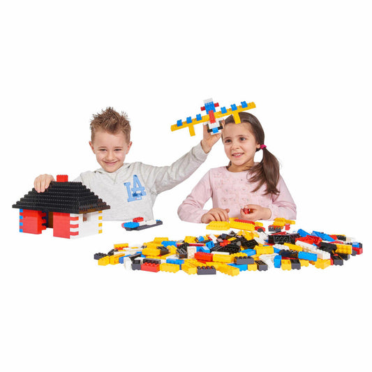 Simba Blox 1000 Gelbe 4er Steine Lose, Bausteine, Bauklötze, Kinder Spielzeug, 1000 Stück, 104114116