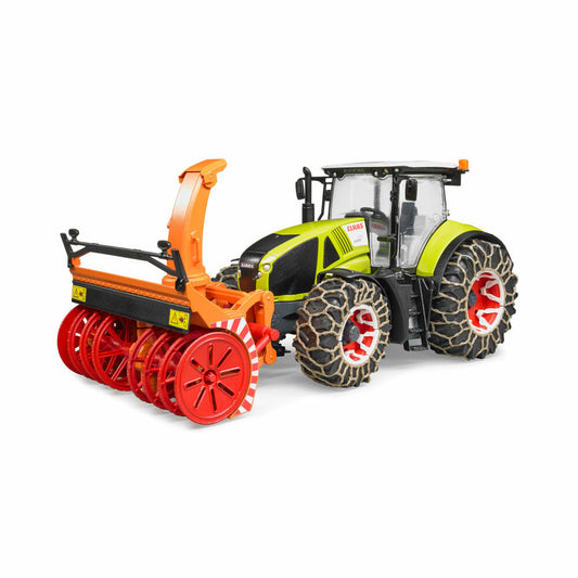 Bruder Agriculture Claas Axion 950, with snow chains and snow blower, tractor, model vehicle, model vehicle, toy, 03017