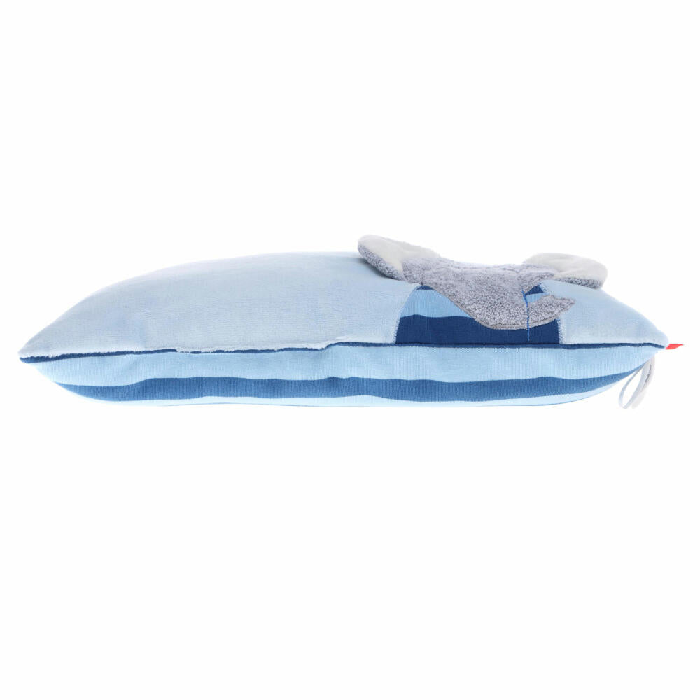 sigikid Kuschelkissen Lolo Lombardo, Kuschel Kissen, Kopfkissen, Kinderkissen, Babykissen, Kinder, Elefant, Baumwolle / Polyester, Blau, 40994