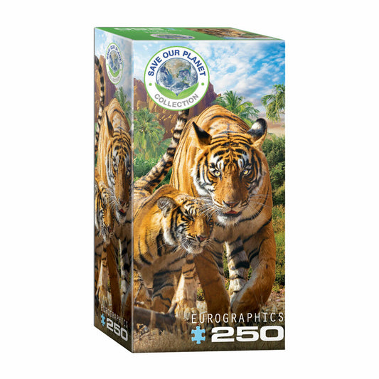 Eurographics Puzzle Tiger, Mama mit Baby, 250 Teile, 33 x 48 cm, 8251-5559