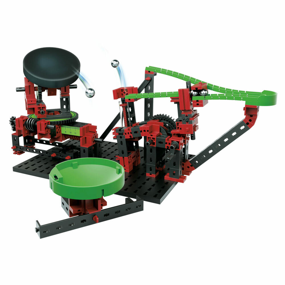 fischertechnik Profi Dynamic XM, 260-tlg., Rolling Action, Kugelbahn, Motorikspielzeug, Baukasten, 544618