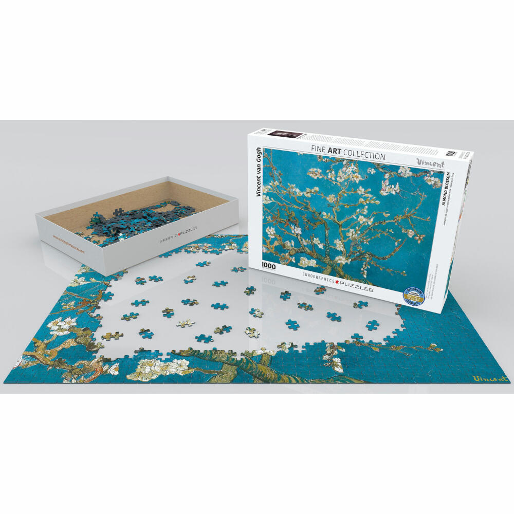 Eurographics Puzzle Blossoming Almond Tree Branches - Vincent van Gogh, 1000 pieces, 68 x 48 cm, 6000-0153