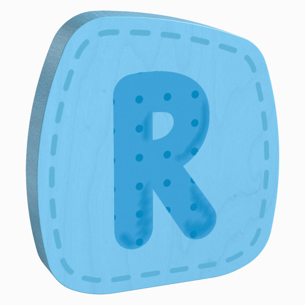 HABA wooden letter R, letters, door sign, wall, decoration, children's room, child, baby, 302463
