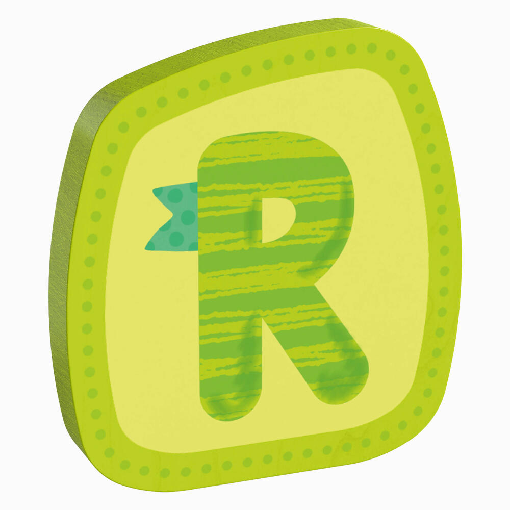 HABA wooden letter R, letters, door sign, wall, decoration, children's room, child, baby, 302463