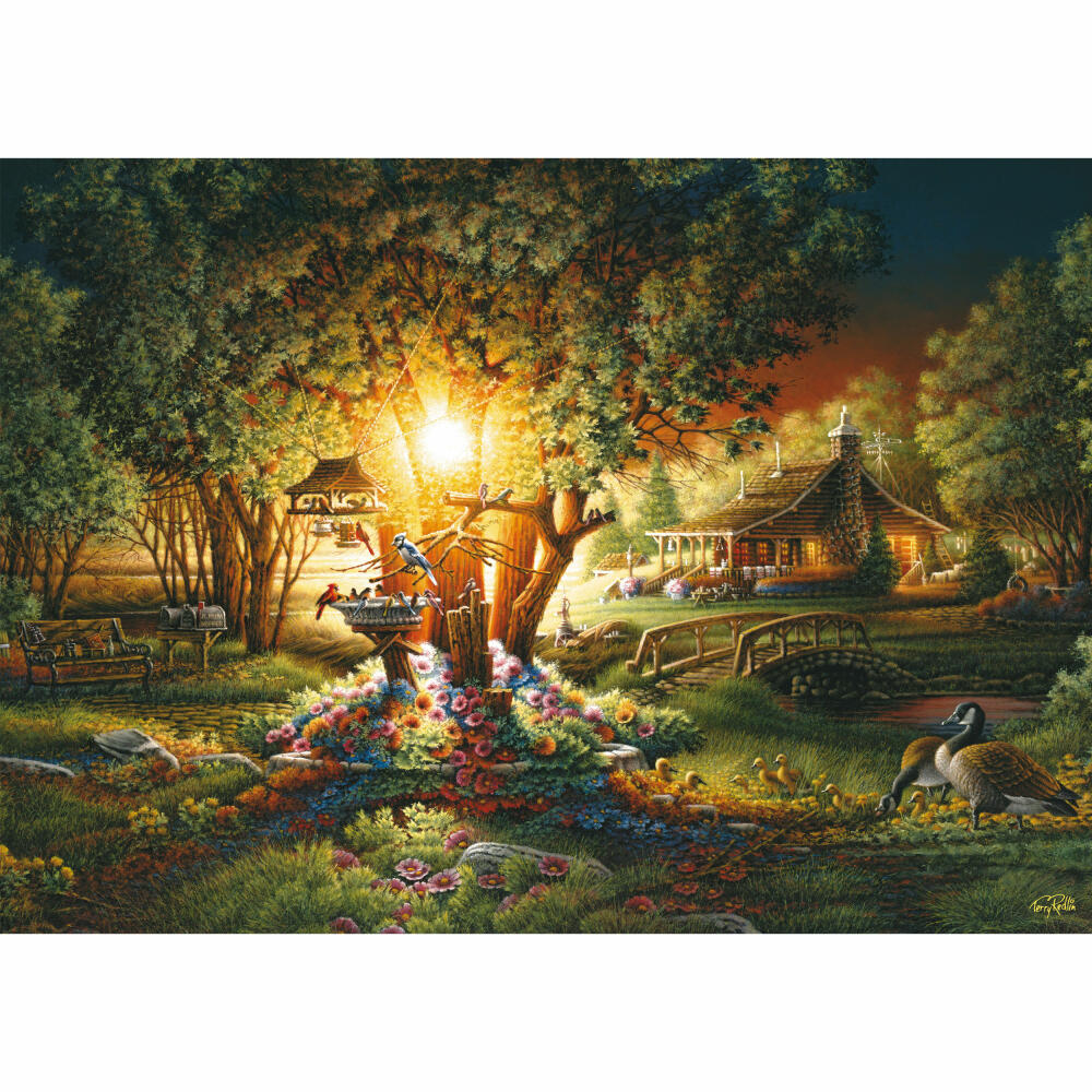 Schmidt Spiele Puzzle Prächtiges Frühlingsleuchten, Terry Redlin, Erwachsenenpuzzle, 1000 Teile, 58547