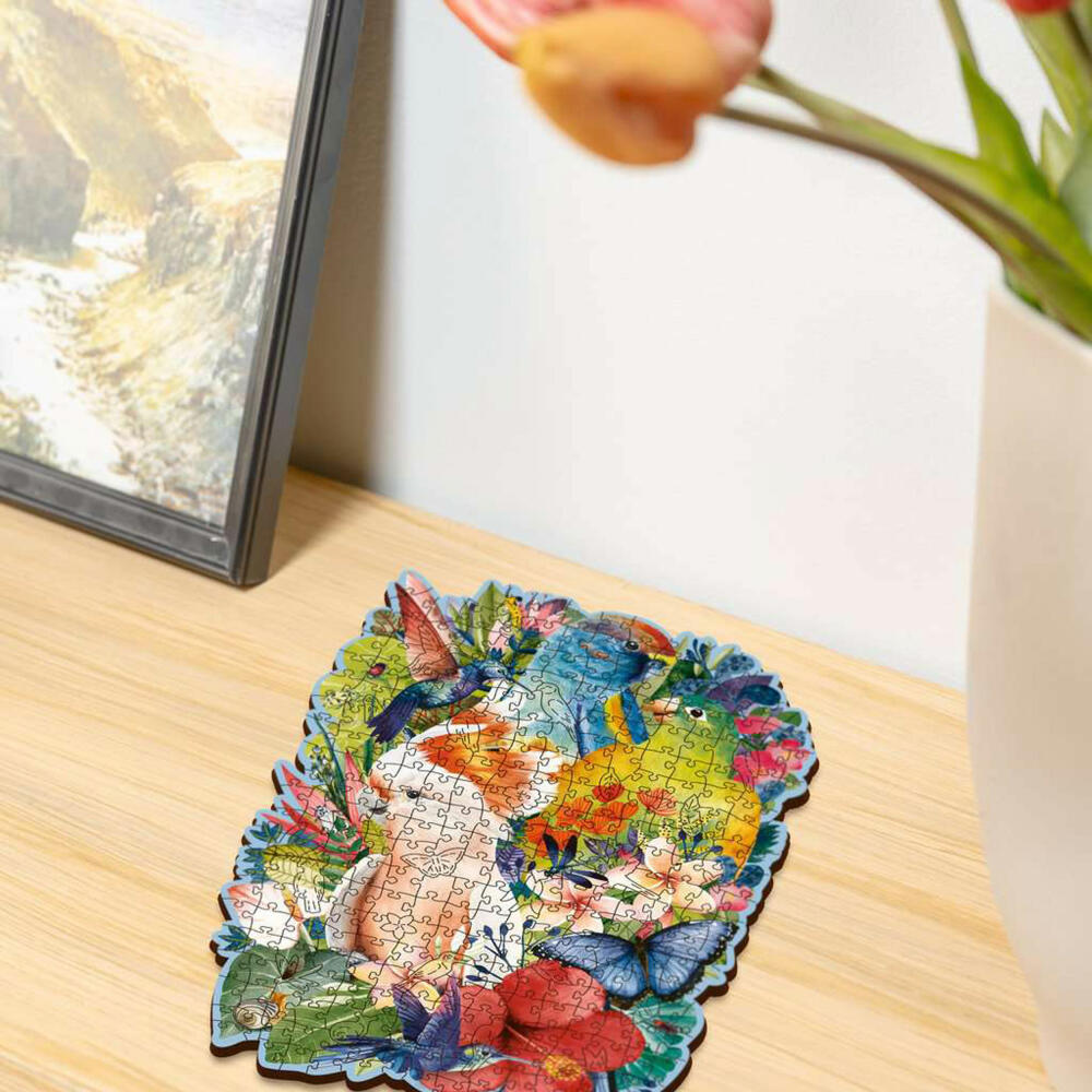 Ravensburger Wooden Puzzle Exotic Birds, 300 pieces, contour wooden puzzle, from 12 years, 12000760