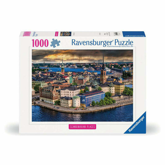 Ravensburger Puzzle Stockholm - Schweden, Erwachsenenpuzzle, 1000 Teile, 12000114