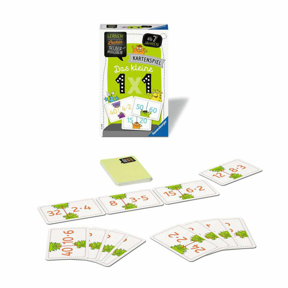 Ravensburger Educational Game Learning Laughing Do it yourself: Card Game The Little 1 x 1, 80350