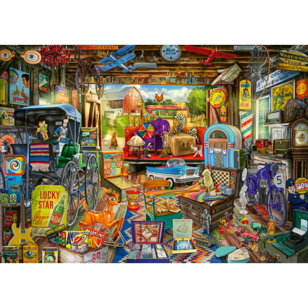 Schmidt Spiele Garagen-Flohmarkt, Standard Puzzle, Erwachsenenpuzzle, 500 Teile, 58972