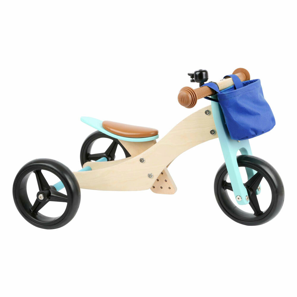 Legler Small Foot Laufrad-Trike 2 in 1 Türkis, Spielzeug, ab 12 Monate, 11610