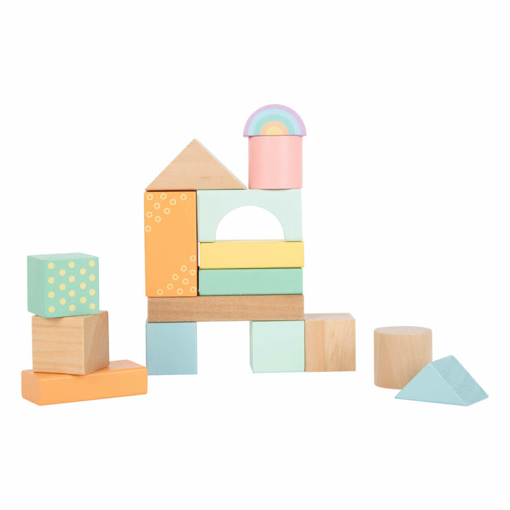 Legler Small Foot Wooden Building Blocks Pastel, Toy, from 12 months, 11722