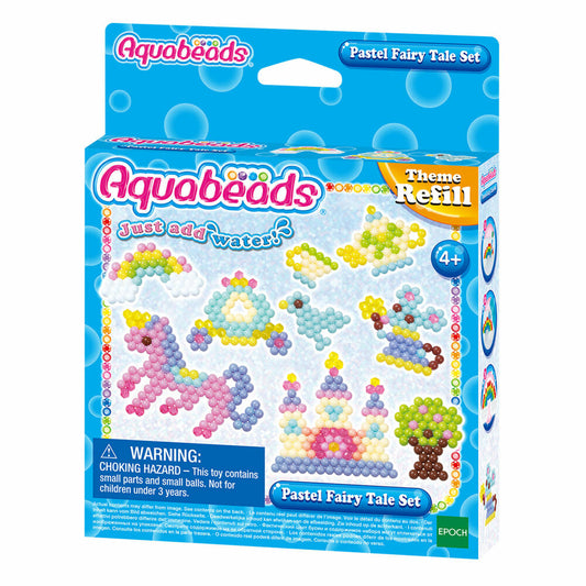 Aquabeads Pastel Fairytale World Set, Refills, Bead Crafting, Pearl, 31632