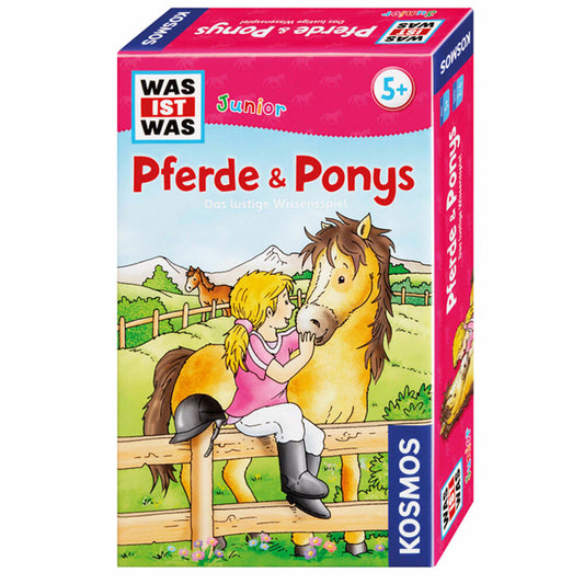 KOSMOS Kinderspiele Was Ist Was Junior - Pferde und Ponys, Wissensspiel, Kinderspiel, Spiel, ab 5 Jahren, 712563