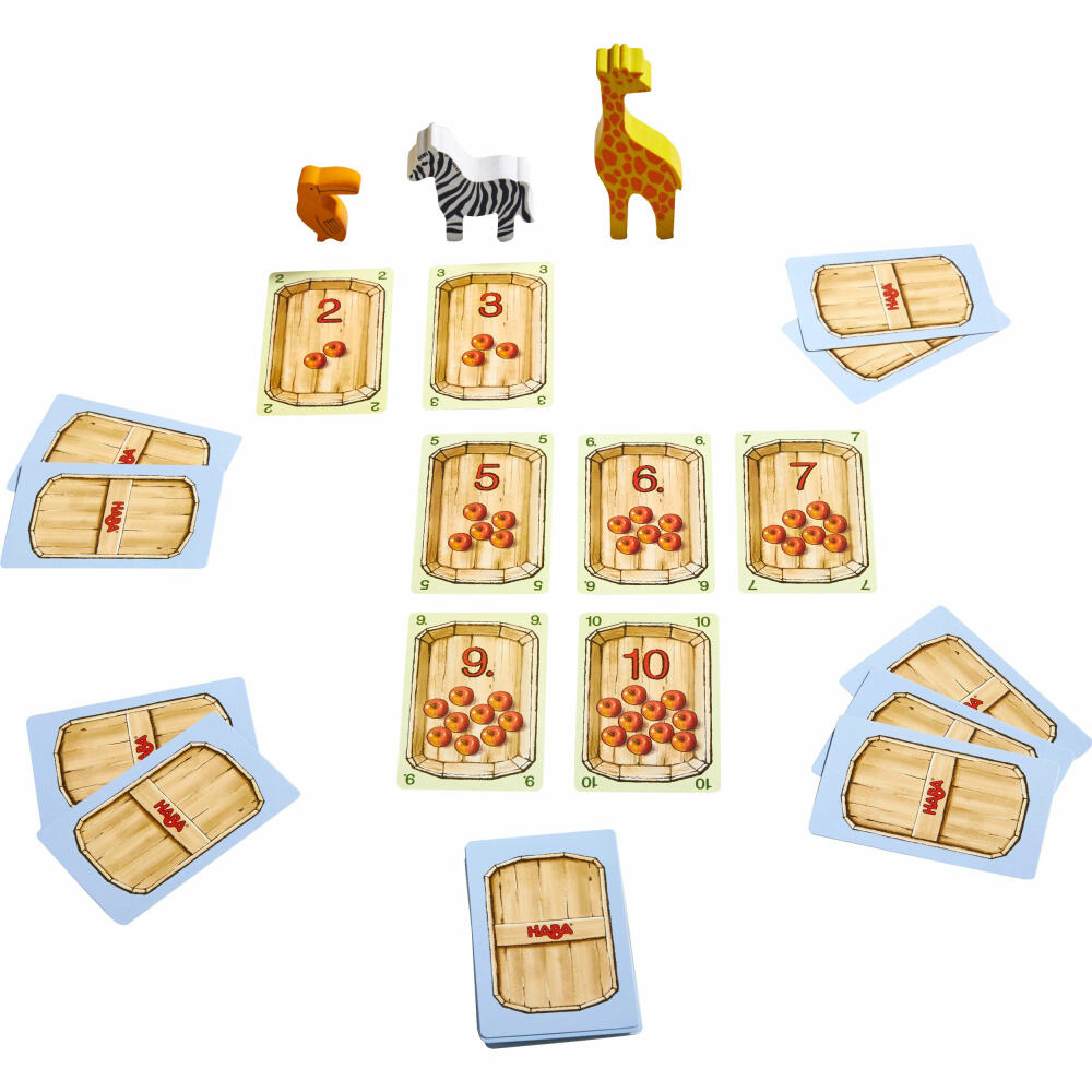 HABA Mein erster Lernspielzoo, 10 Lernspiele, Lernspielzeug, Holzspielzeug, ab 3 Jahren, 305173