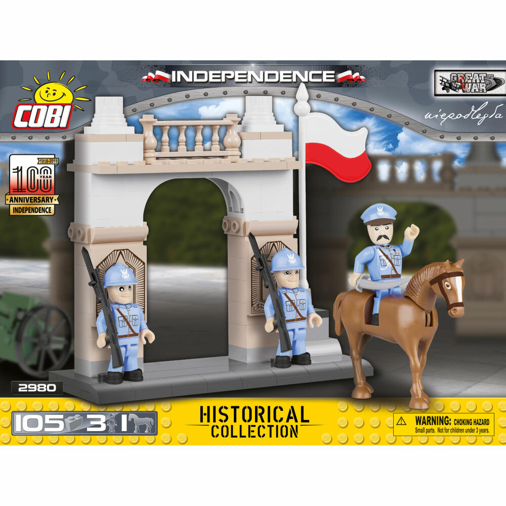 COBI Small Army Independence, Military, Soldiers, Special Model, Toy, Construction Blocks, 105 Pieces, 2980