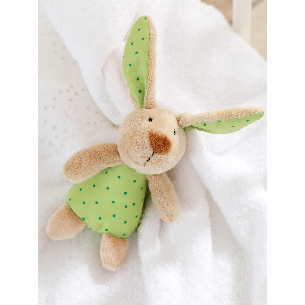 sigikid Red Stars Rassel Hase, Rasselgreifling, Greifling, Kuscheltier, Babyspielzeug, Baby Spielzeug, Polyester, H 13 cm, 41169
