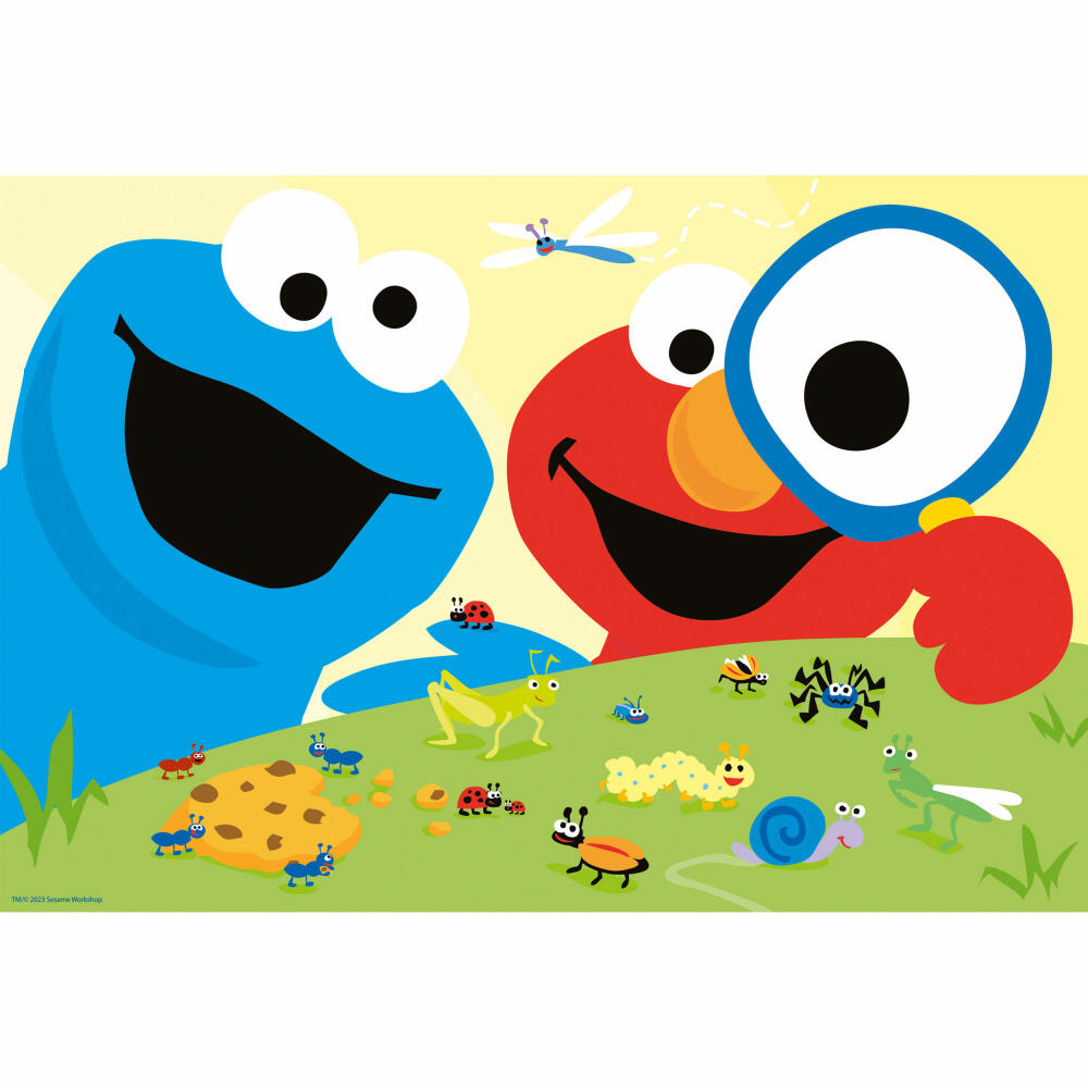 Schmidt Spiele Sesame Street Animally Strong, Children's Puzzle, Children's Puzzle, from 4 years, 3 x 48 pieces, 56458