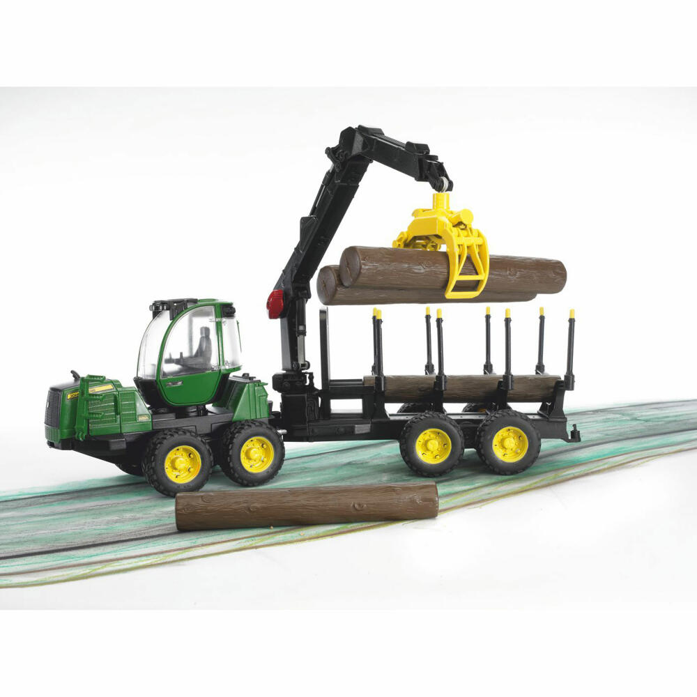 Bruder Forestry John Deere 1210E Forwarder, with Log Grabber and Logs, Tractor, Model Vehicle, Model Vehicle, Toy, 02133