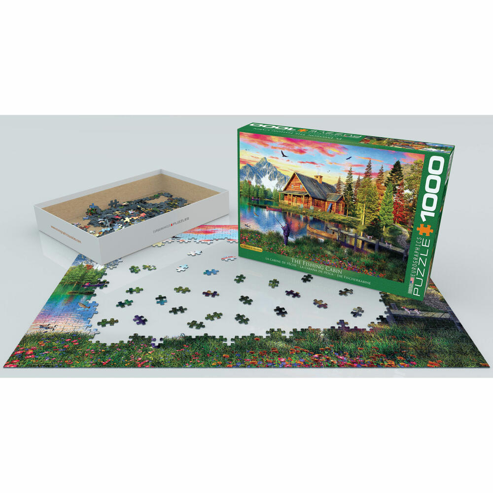 Eurographics Puzzle The Fishing Hut by Dominic Davison, 1000 pieces, 68 x 48 cm, 6000-5376
