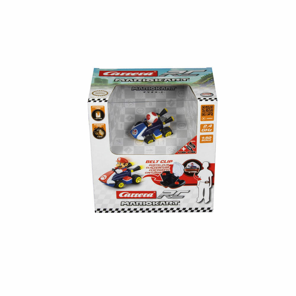 Carrera Mario Kart Mini RC Toad, remote-controlled car, car, racing vehicle, Carrera RC CARS, 2.4 GHz, 370430005P