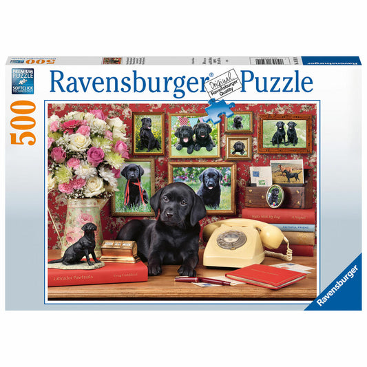 Ravensburger Puzzle My faithful friends, adult puzzle, adult puzzles, standard, 500 pieces, 16591