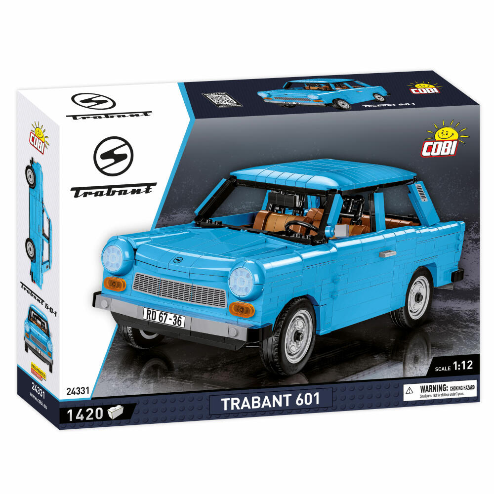 COBI Klemmbausteinset Trabant 601, Auto, Fahrzeug, Youngtimer Collection, Klemmbausteine, Kunststoff, 1420 Teile, 24331