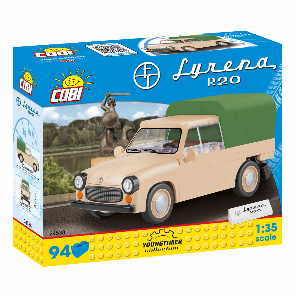 COBI Youngtimer Collection FSO Syrena R20, Auto, Fahrzeug, Sammelautos, Spielzeug, Spielen, Konstruktionsbausteine, 94 Teile, 24538