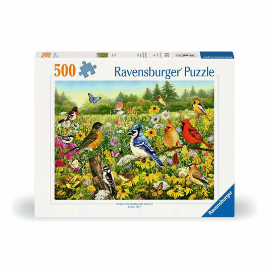 Ravensburger Puzzle Vogelwiese, Erwachsenenpuzzle, 500 Teile, 12000336