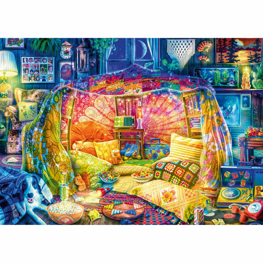Schmidt Spiele Puzzle Gemütliche Höhle, Erwachsenenpuzzle, Standard, 1000 Teile, 59742