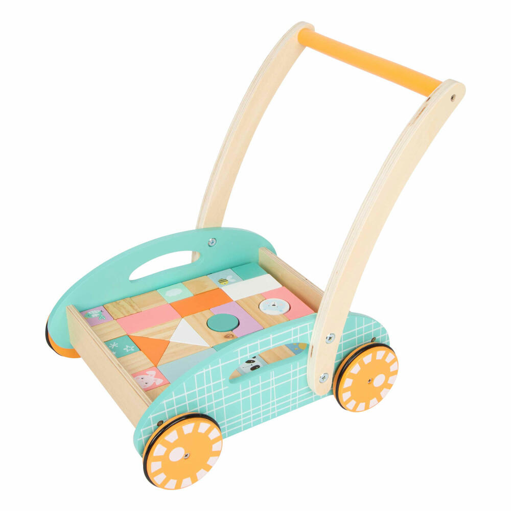 Legler Small Foot Lauflernwagen Pastell, Spielzeug, ab 12 Monate, 11766