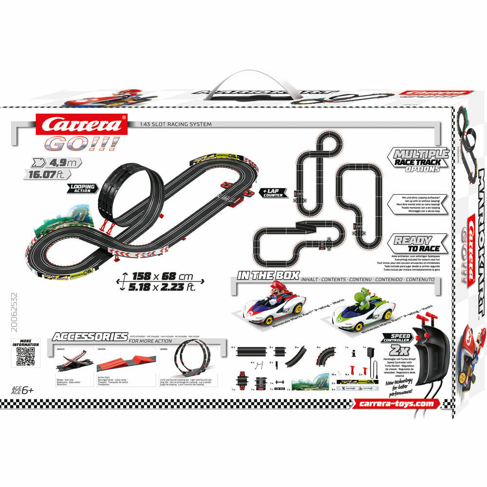 Carrera Mario Kart P-Wing Racetrack, Car, Racing Car, Race Track, GO Sets, 20062532