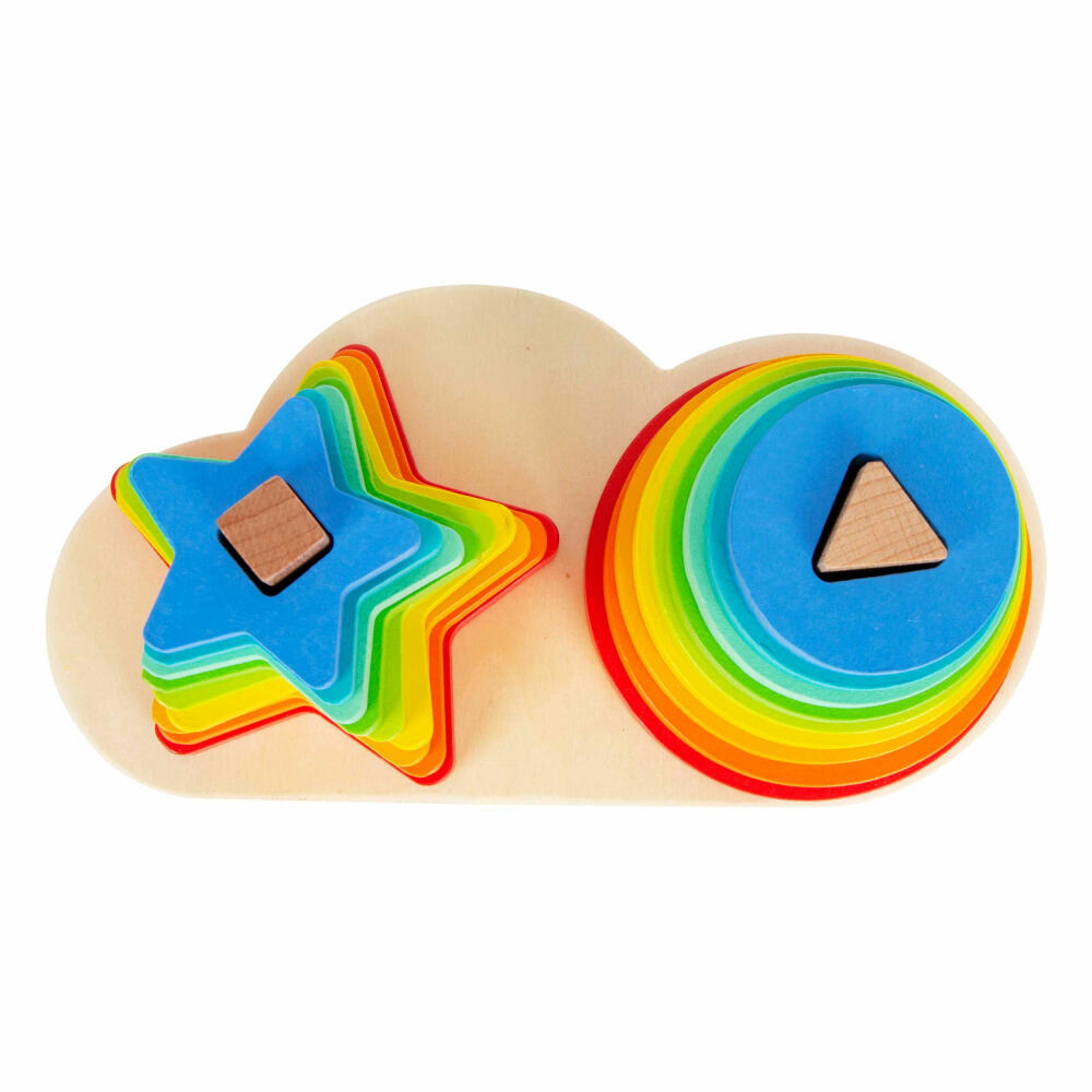 Legler Small Foot Steckspiel Regenbogen, Spielzeug, ab 12 Monate, 11720