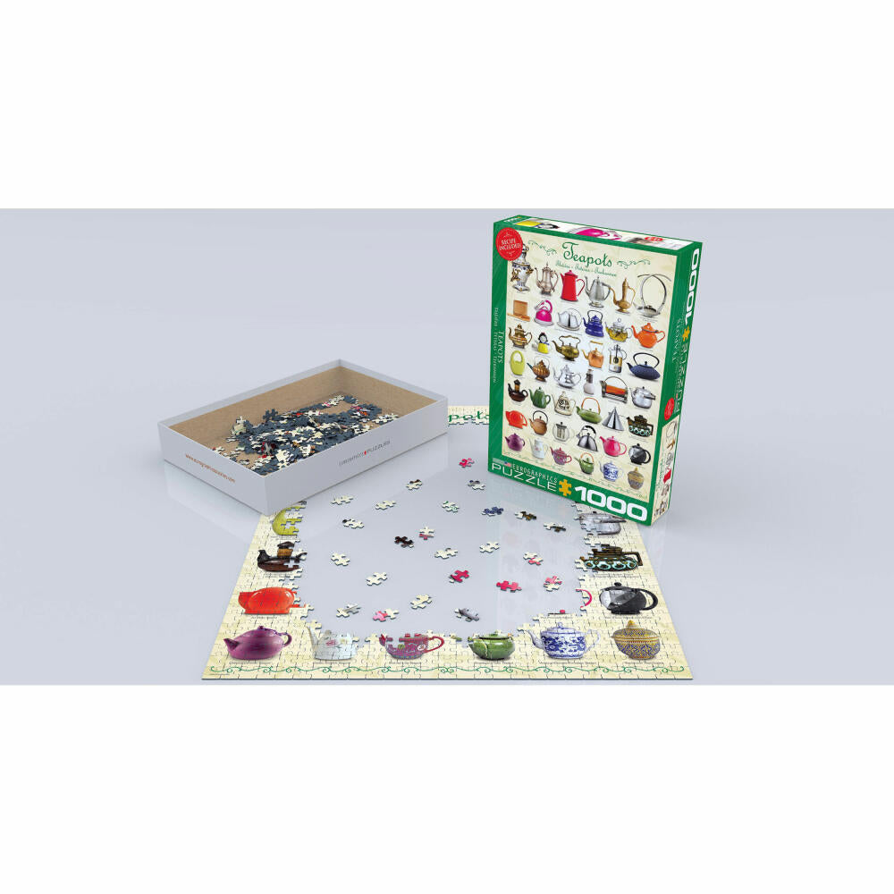 Eurographics Puzzle Teapots, 1000 pieces, 68 x 48 cm, 6000-0599