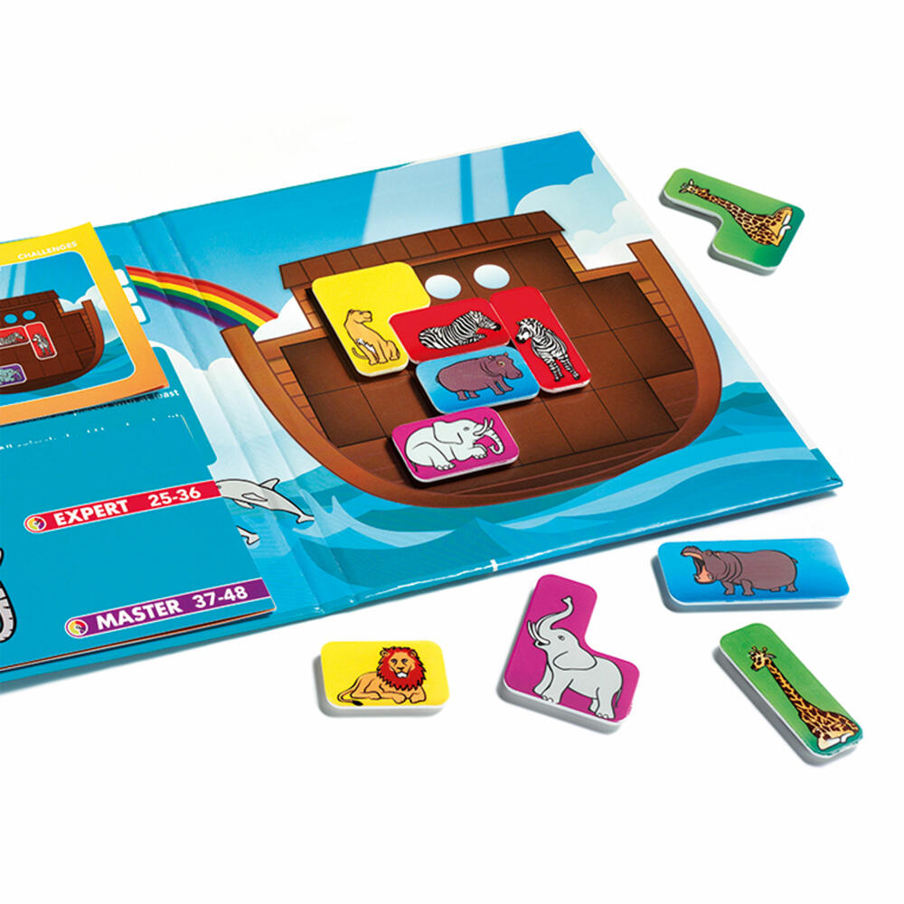 Smart Games Magnetic Travel Games Noah's Ark, Travel Game, Children's Game, Children's Game, from 5 years, SGT 240 DE-8