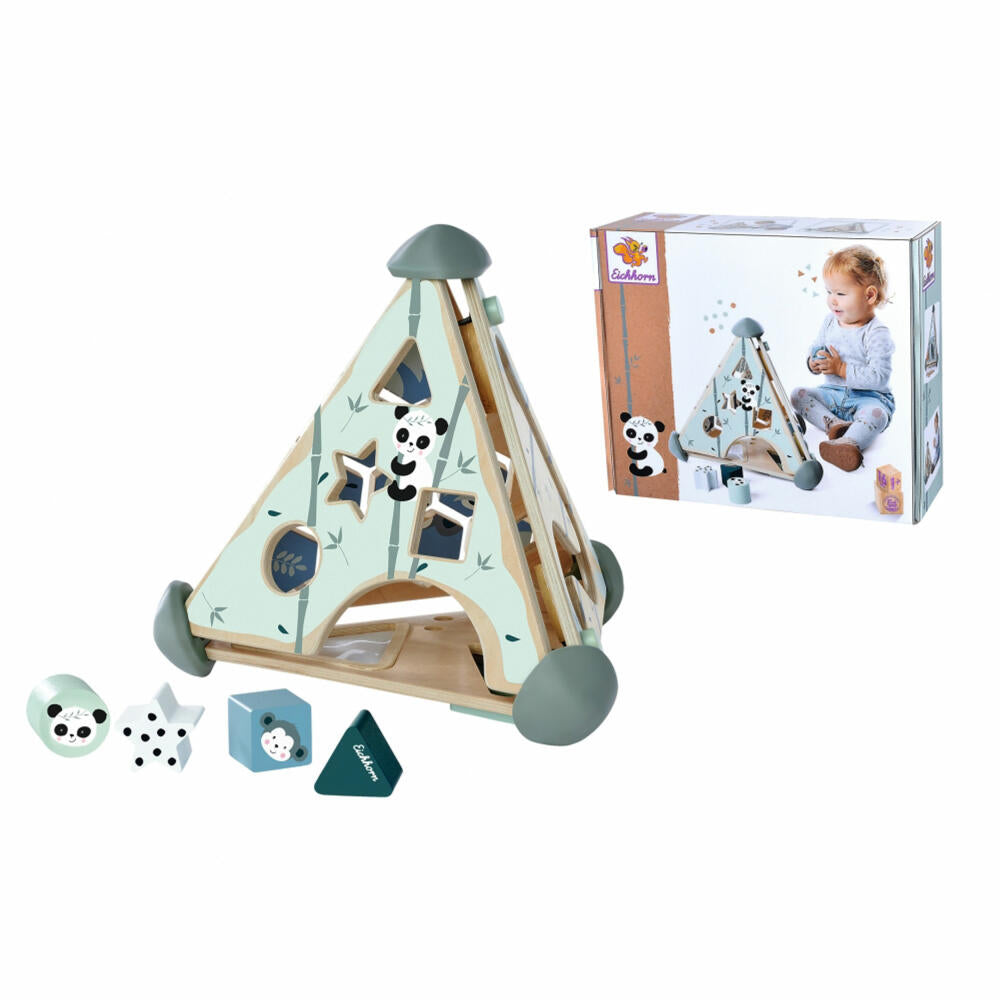 Eichhorn Spielcenter Pyramide, Motorikcenter, Steckspiel, Kugelbahn, Memospiel, Spielzeug, 100003812