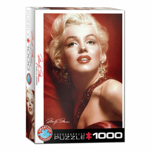 Eurographics Puzzle Marilyn Monroe Portrait in Red, 1000 pieces, 68 x 48 cm, 6000-0812