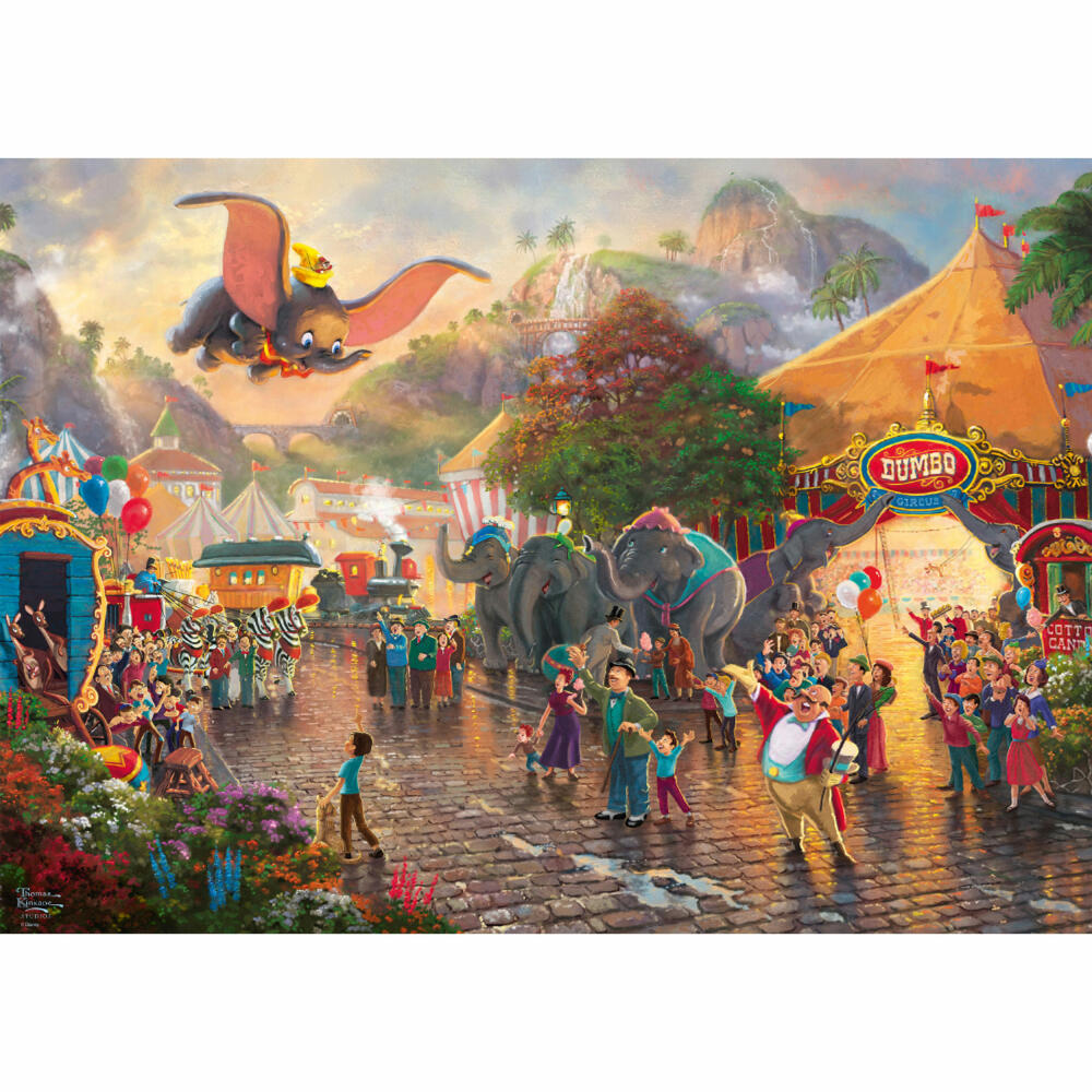 Schmidt Spiele Disney Dumbo, Thomas Kinkade, Puzzle, Erwachsenenpuzzle, 1000 Teile, 59939