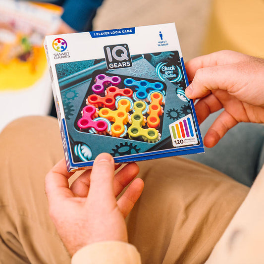 Smart Games IQ Gears, Logikspiel, Knobelspiel, Denkspiel, ab 7 Jahren, SG 307