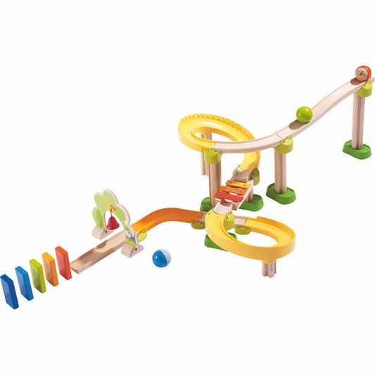 HABA Kullerbü Kugelbahn Sim-Sala-Kling, Holzspielzeug, Motorikspielzeug, Spielen, 45-tlg., 302056