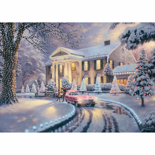 Schmidt Spiele Puzzle Graceland Christmas, Erwachsenenpuzzle, Thomas Kinkade, 1000 Teile, 58781