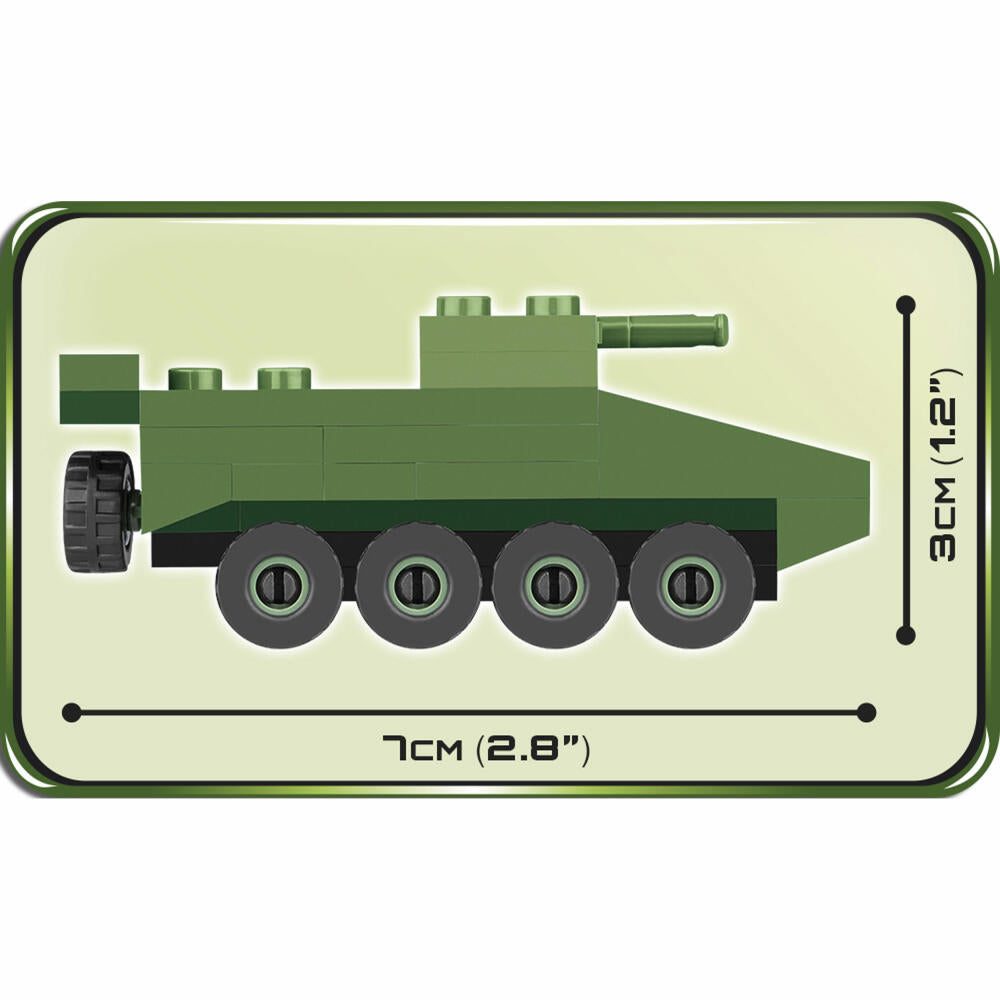 COBI World War 2 LAV III APC, Fahrzeug, Militär, Soldaten, Figur, Konstruktionsbausteine, 56 Teile, 2241