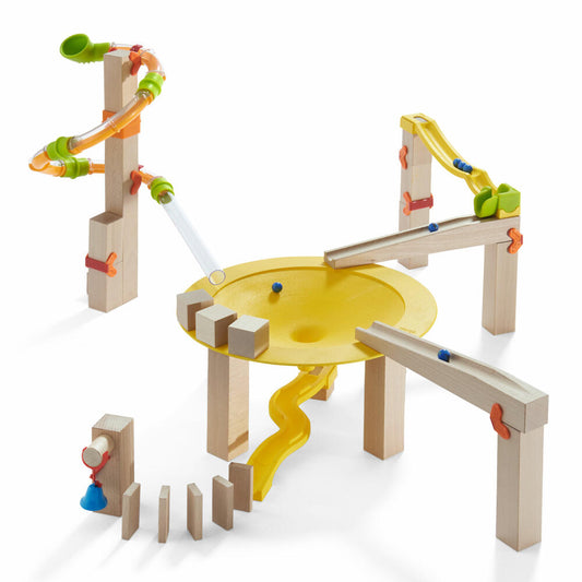 HABA Kugelbahn Grundpackung Funnel Jungle, Bahn Spiel, Kugelspiel, Murmelspiel, Spielzeug, 302945
