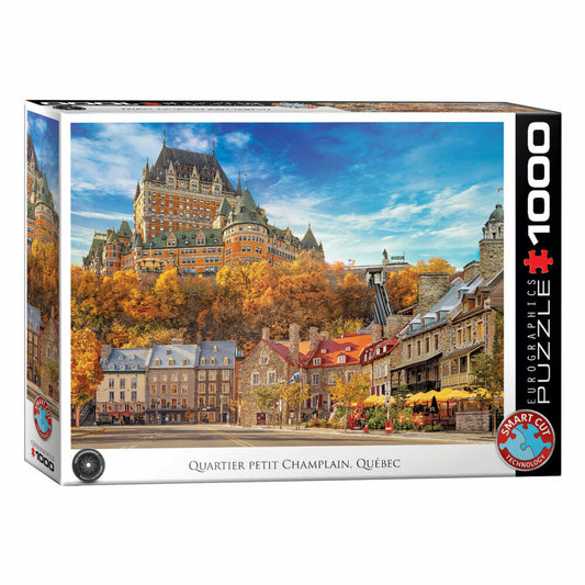 Eurographics Puzzle Quartier Petit Champlain, Smart Cut, 1000 Teile, 68 x 48 cm, 6000-5809