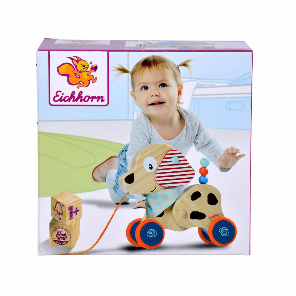 Eichhorn pull-along animal dog, pull-along toy, pull-along animal, pull-along dog, toy, 100005586