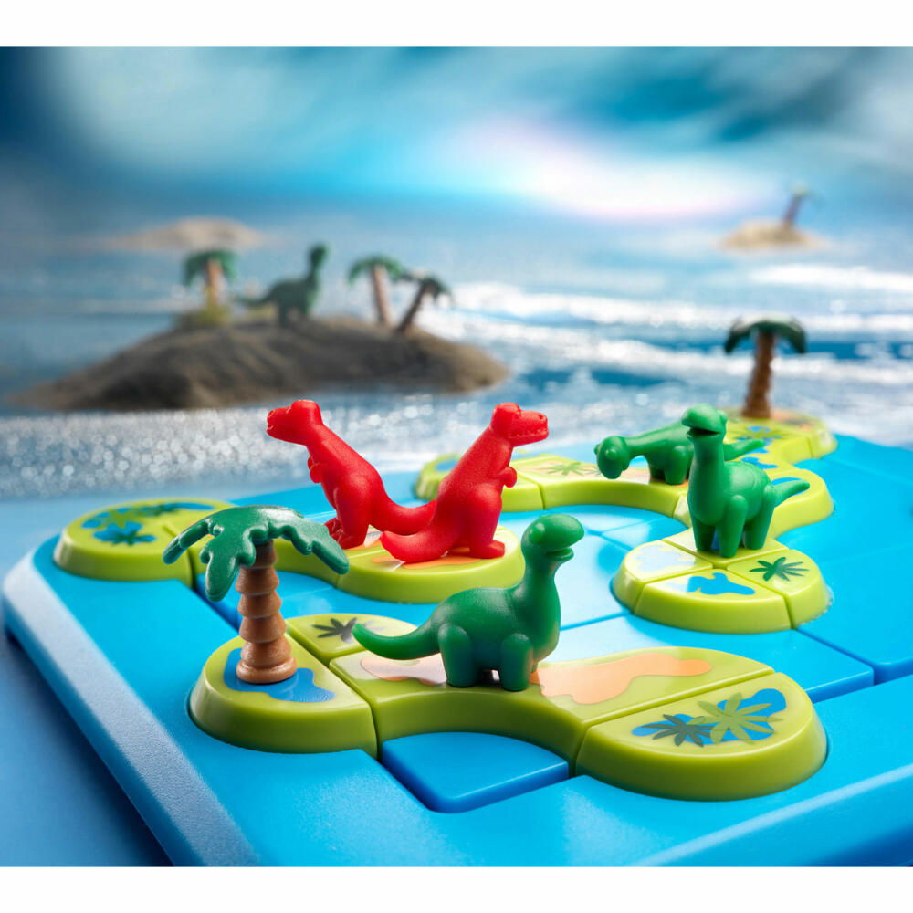 Smart Games Solitärspiel Dinosaurier Geheimnisvolle Inseln, Knobelspiel, Kinderspiel, Kinder Spiel, ab 6 Jahren, SG 282 DE
