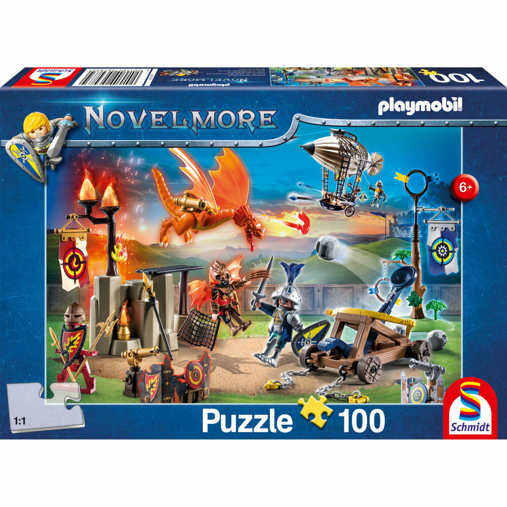 Schmidt Spiele Playmobil Novelmore The Tournament Grounds, Puzzle, Children's Puzzle, 100 Pieces, 56483