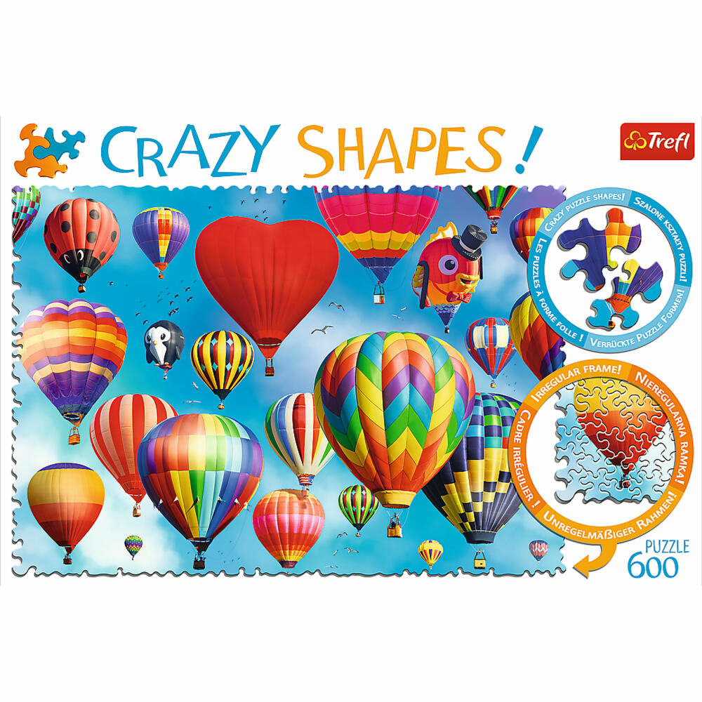 Trefl Puzzle Crazy Shapes Colorful Balloons, 600 pieces, 68.3 x 48 cm, 11112