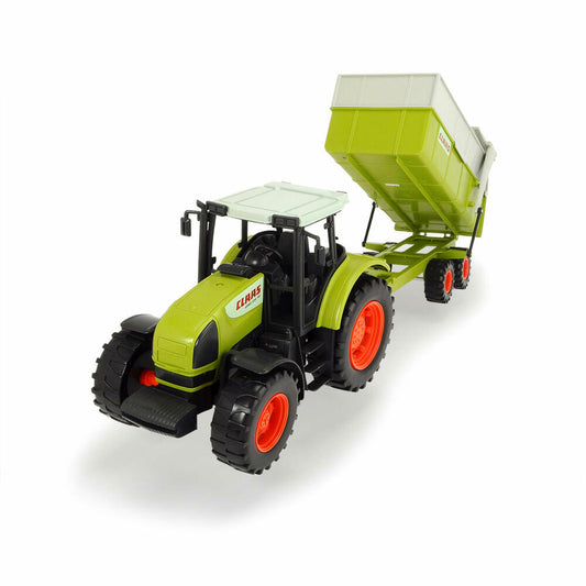 Dickie Toys CLAAS Ares Set, Traktor mit Anhänger, Landmaschine, Tractor, Kipper, Spielzeug, Auto, 203739000